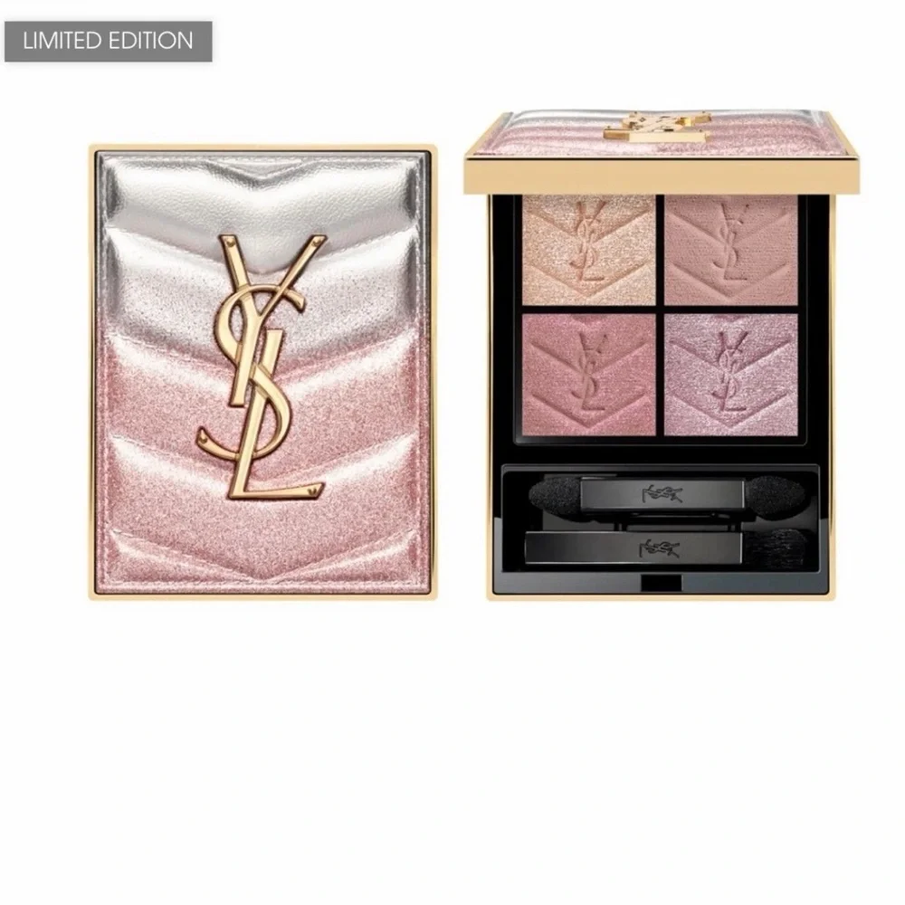 YSL VALENTINES EYESHADOW /  LIP  2026 - BRAND NEW - LIMITED EDITION PINK GLITTER
